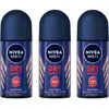 NIVEA MEN Dry Impact - 3 x 50 ml - voordeelverpakking - Deodorant Roll...