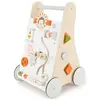 Bieco Chariot de marche en bois | Trotteur multifonctionnel Chariot de marche bois pour bébé au design épuré Trotteur pour bébé