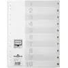Durable 616202 1 jeu de 10 intercalaires avec onglets imprimés a4 blanc 6162-02