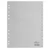 Jeu intercalaire numérique a4 15 chiffres polypro gris durable 6524-10