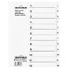 Intercalaire en plastique, numérique, a4, 12 touches durable 6112-02
