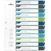 DURABLE - Intercalaires imprimables translucides A4+ 12 onglets - mult...
