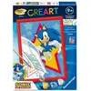 Ravensburger   CreArt Kids 18x24cm   Numéro dArt   Sonic   Kit de pein...