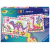 Ravensburger   CreArt Junior   Numéro dArt   Dinosaures colorés   Kit ...