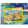 Ravensburger   CreArt Kids 13x18cm   Numéro dArt   Lapins mignons   Ki...