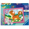 Ravensburger   CreArt Kids 13x18cm   Numéro dArt   Chat avec papillons...