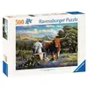 Ravensburger puzzel Loving Longhorns - Legpuzzel - 500 stukjes