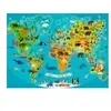Puzzle 150 pièces XXL Ravensburger La carte du monde des animaux