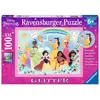 Puzzle 100 pièces Ravensburger - Princesses Disney, à paillettes