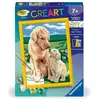 CreArt Kids 18x24cm Amour maternel, Kit de peinture par numéros Numéro...