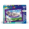 CreArt Kids 18x24cm Chatons dans le hamac, Kit de peinture par numéros...