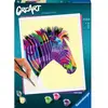 Peinture au numéro Ravensburger Creart Format Grand Zèbre