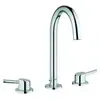 Mélangeur lavabo - GROHE - CONCETTO - 3 trous - bec fixe - couleur Gri...