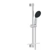 Ensemble de douche avec pommeau 2 jets, barre 60cm, flexible et tablet...