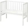 ROBA Berceau Cododo 2en1 Réglable "safe asleep®" 90 x 45 cm + Matelas + Barrière en Maille - Bois Laqué Blanc