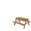 ROBA Table Sable et Eau en Bois massif avec Bac de jeu - Résistante au...
