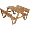 ROBA Table Pique-Nique Enfants Outdoor + en Bois Massif - avec Dossier...