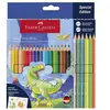 Faber-Castell kleurpotloden - Grip Dino 18 colour grip + 6 metallic grip - FC-201546