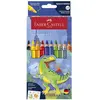 Faber-Castell Crayons de couleur Jumbo Grip Dino 8 2 étui en carton