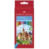 FABER-CASTELL Etui de 12 Crayons de couleur Château - Coloris assortis
