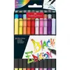 Faber-Castell brushpennen - Black edition - 20 kleuren in karton etui - FC-116452