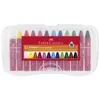 FABER-CASTELL crayons de cire Jumbo, Etui en plastique de 12
