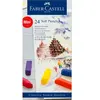 FABER-CASTELL Boîte 24 Demi Pastels Carrés Tendres