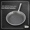 Poêle en acier inoxydable 18/10 24 cm Elo Relief Solution