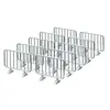 siku 2464, Assortiment de Barrières, 1:32, Métal, Argent, 10 pièces