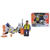 Moto de police Simba et 1 figurine policier Sam le Pompier
