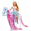 SIMBA.DICKIE.GROUP Simba - Steffi Love Princesse et Cheval - Poupée Mannequin 29cm - Robe + Tiare - Accessoires de Coiffure inclu