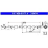 ATE Flexible de frein pour FORD: Fiesta, B-Max (Ref: 83.7838-0377.3)