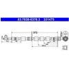 ATE Flexible de frein pour FORD: Fiesta, B-Max (Ref: 83.7838-0376.3)