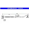 ATE Flexible de frein pour HYUNDAI: i20 (Ref: 24.5298-0516.3)