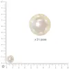 Rayher Perles de cire en verre Renaissance, 12mm ø, blanc