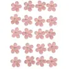 Sticker déco - RAYHER - Fleurs papier - Rosé - 20 pièces - Avec demi-p...