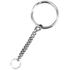 Porte-clé - Rayher - 4 pièces - Argenté - Ø2,5cm - Métal