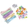 Rayher Pompon Chenille Wackelaugen Mix, pastell, 125 St