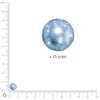 Rayher Perles de cire en verre Renaissance, 8mm ø, azur