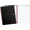 Oxford black n red 400047608 cahier à spirales a4 140 pages noir