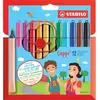 Viltstift STABILO Cappi 168 etui à 12 kleuren - 6 stuks