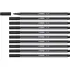 STABILO PEN 68 FEUTRE NOIR LOT DE 10