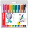STABILO Pochette de 15 feutres d'écriture pointMax, pointe moyenne. Coloris assortis