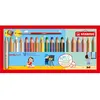 Crayons Multi Surfaces Woody 3 En 1 - Stabilo - Etui De 18 - Couleurs Vives, Métallisées, Pastel