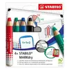 STABILO Etui de 4 Crayons marqueur MARKdry