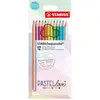 STABILO Crayon de couleur aquacolor PASTELlove, étui de 12