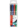 STABILO SENSOR TECHNO FREE YOUR MIND 4 ST(ZW/BL/GR/RD)