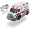 DICKIE Toys - 203302004 - Amincissante - Chariot de sauvetage - Voiture de secours avec porte-bagages, hayon ouvrable, lumière et son - Piles incluses - 15 cm - À partir de 3 ans - Blanc