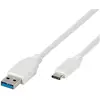 Vivanco 45273 USB-kabel 1 m USB 3.2 Gen 1 (3.1 Gen 1) USB C USB A Wit