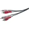 Câble audio speaka professional [2x cinch rca mâle - 2x cinch rca mâle] 2.50 m noir